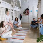 group of friend inside a dormitory