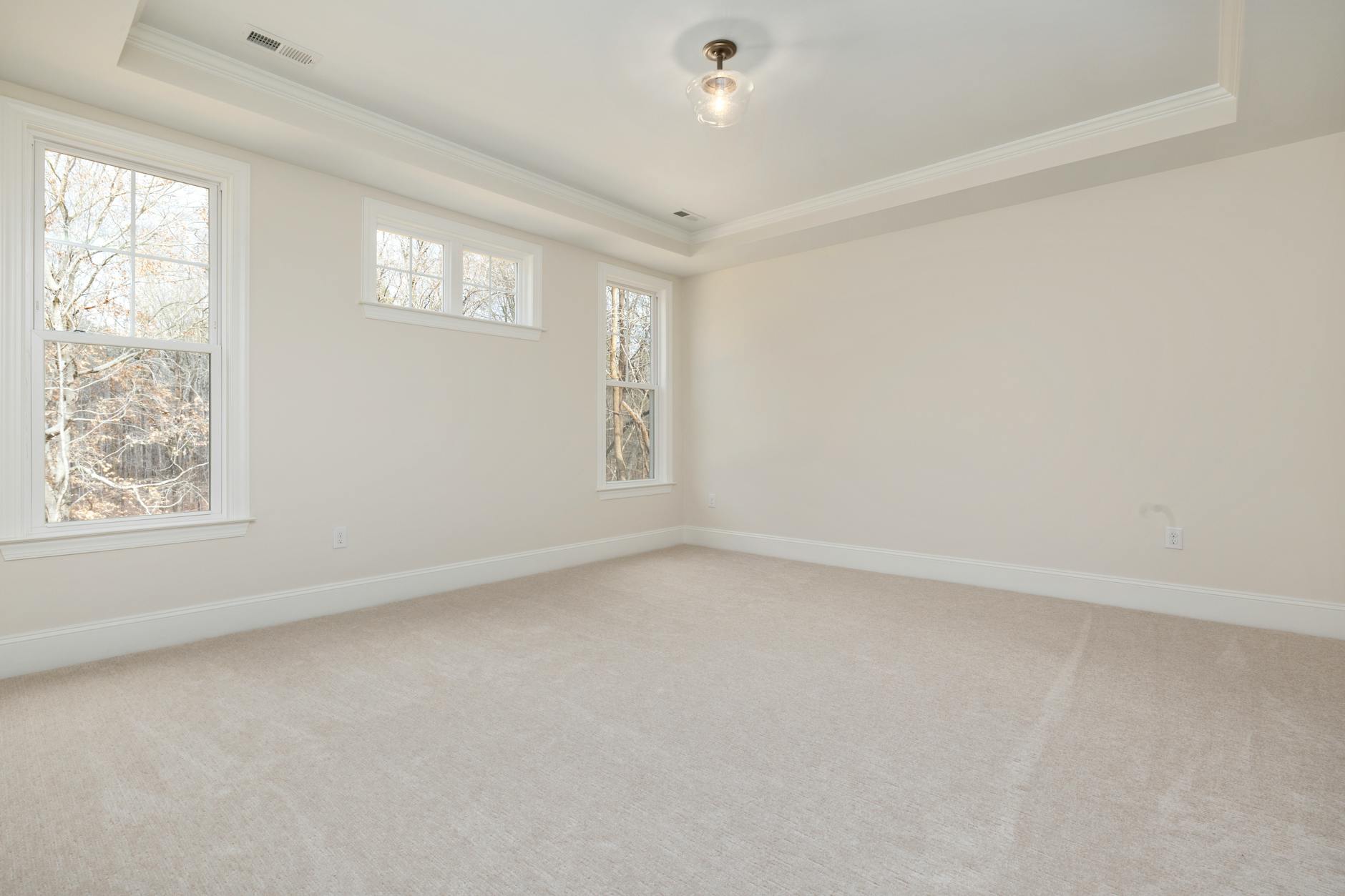 white walls with white ceiling