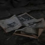 newspaper article on pavement