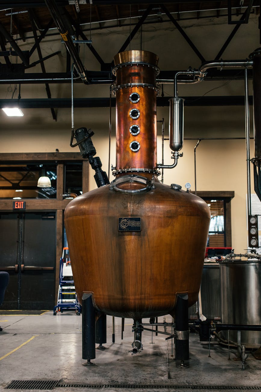 distiller in the brewery